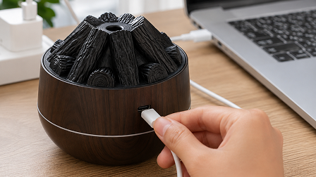 Podłączanie kabla USB nawilżacza